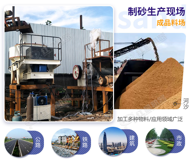 制砂生產線成品質量高、效益高